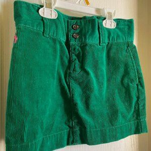 Polo Ralph Lauren Corduroy Green Skirt Girls size 8